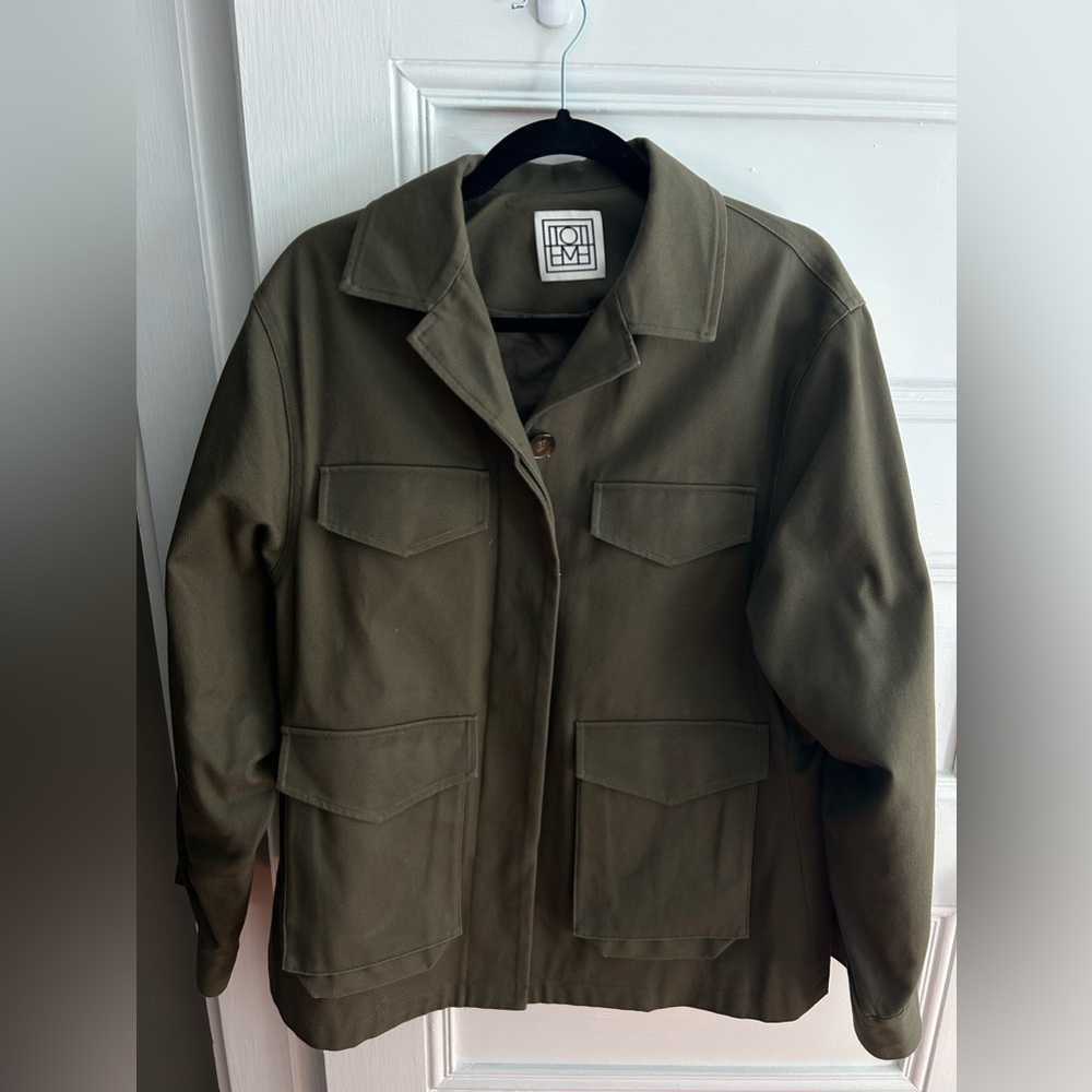 Toteme green military jacket